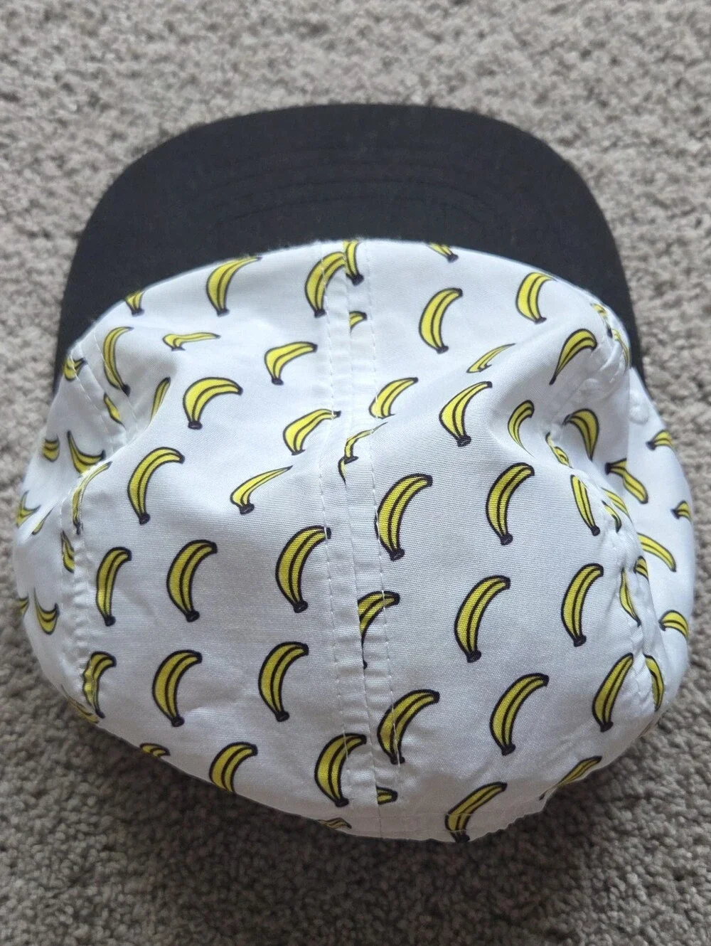 Cash & Co Banana Print 5-Panel Snapback Hat, Toddler S/M (6M-2Y) Pop Art Fun